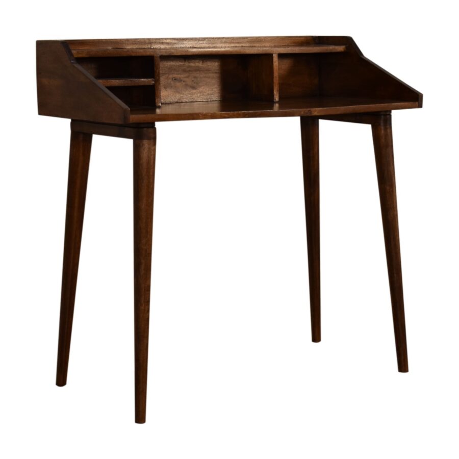 in1517 chestnut multi drawer writing desk