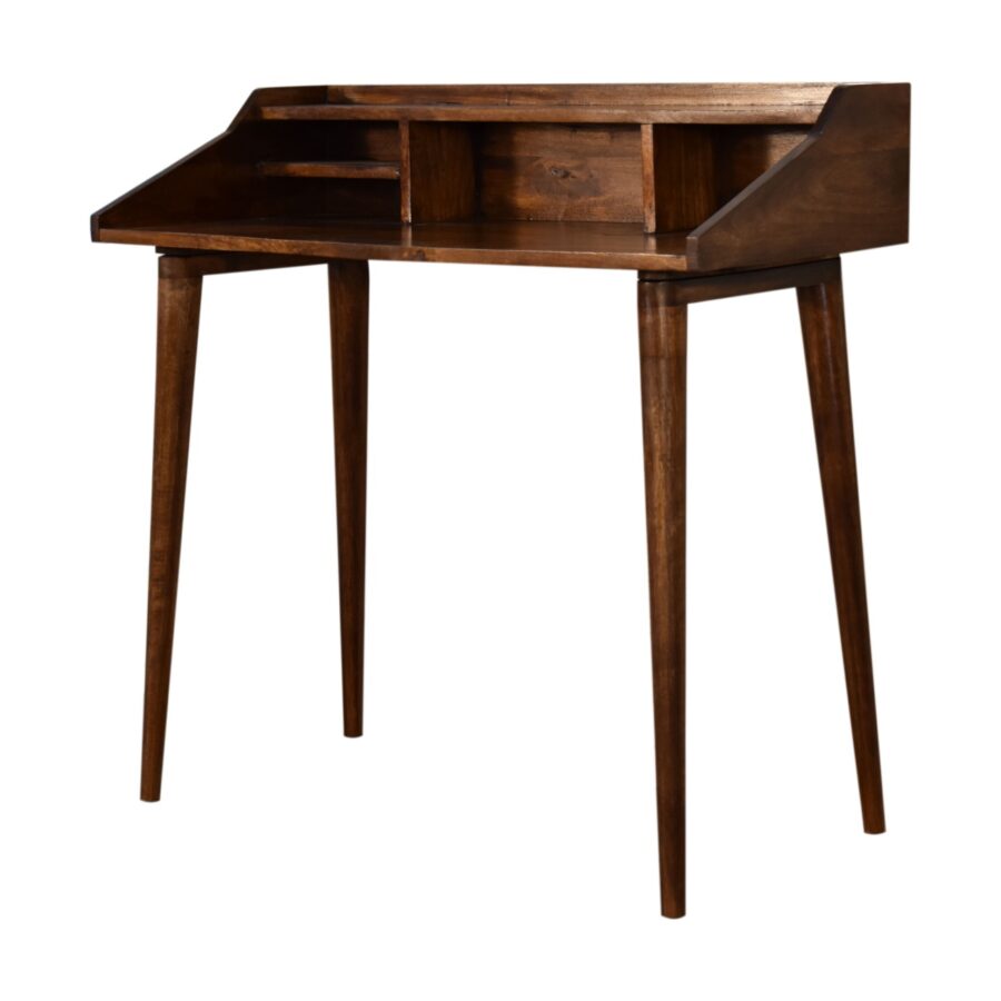 in1517 chestnut multi drawer writing desk