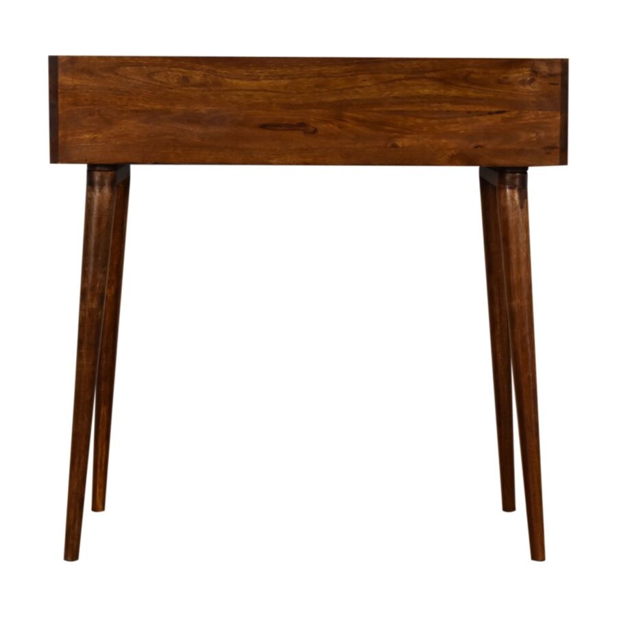 in1517 chestnut multi drawer writing desk