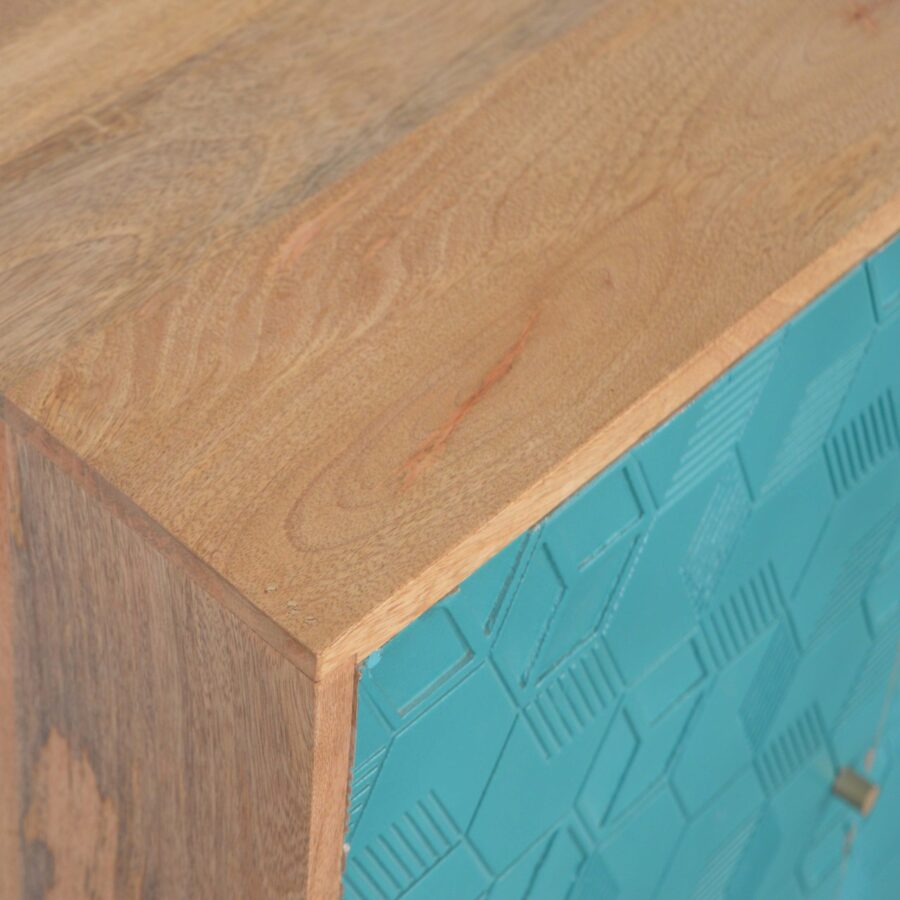 in1524 acadia teal cabinet