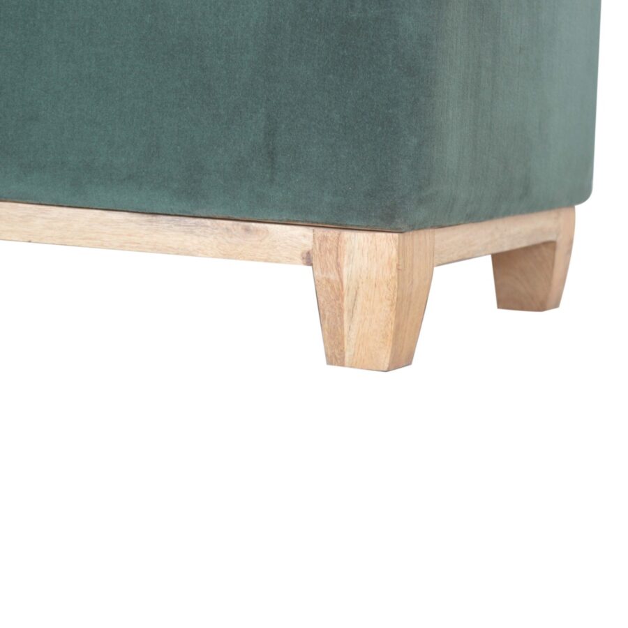 in1528 emerald cotton velvet storage box