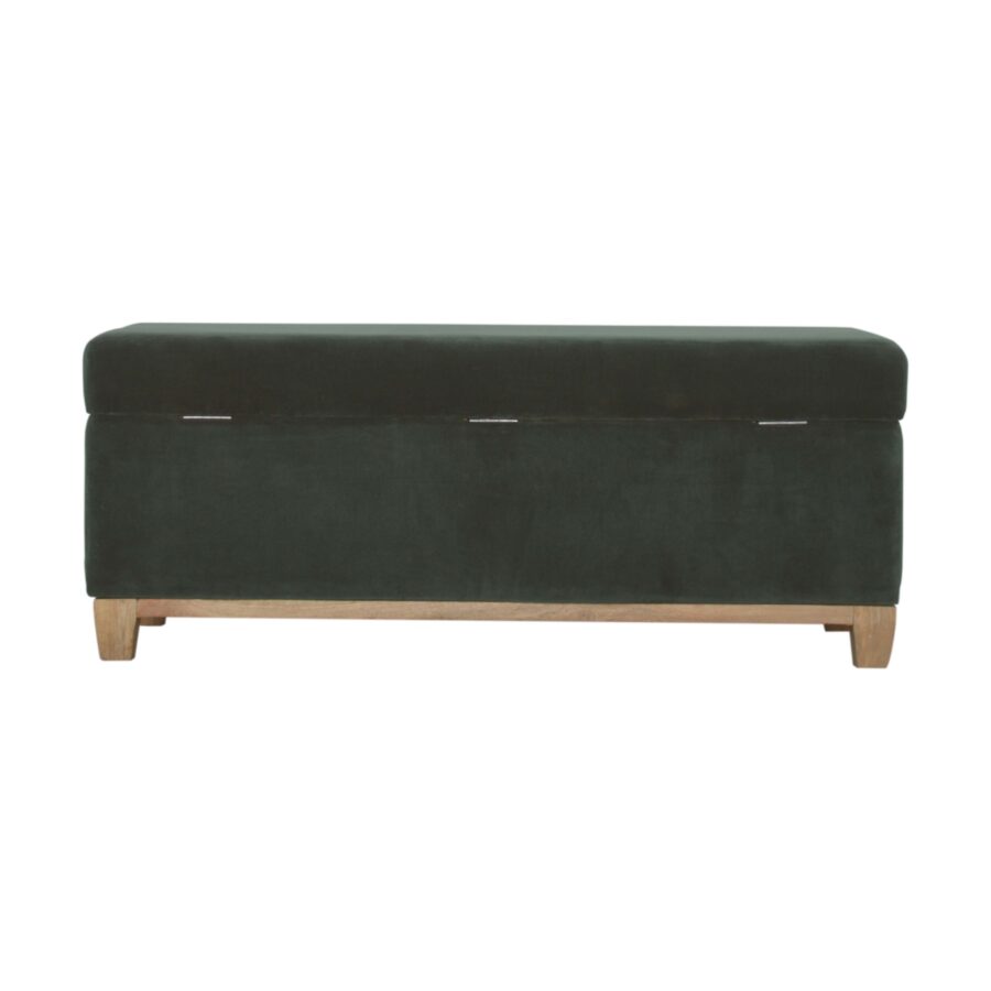 in1528 emerald cotton velvet storage box