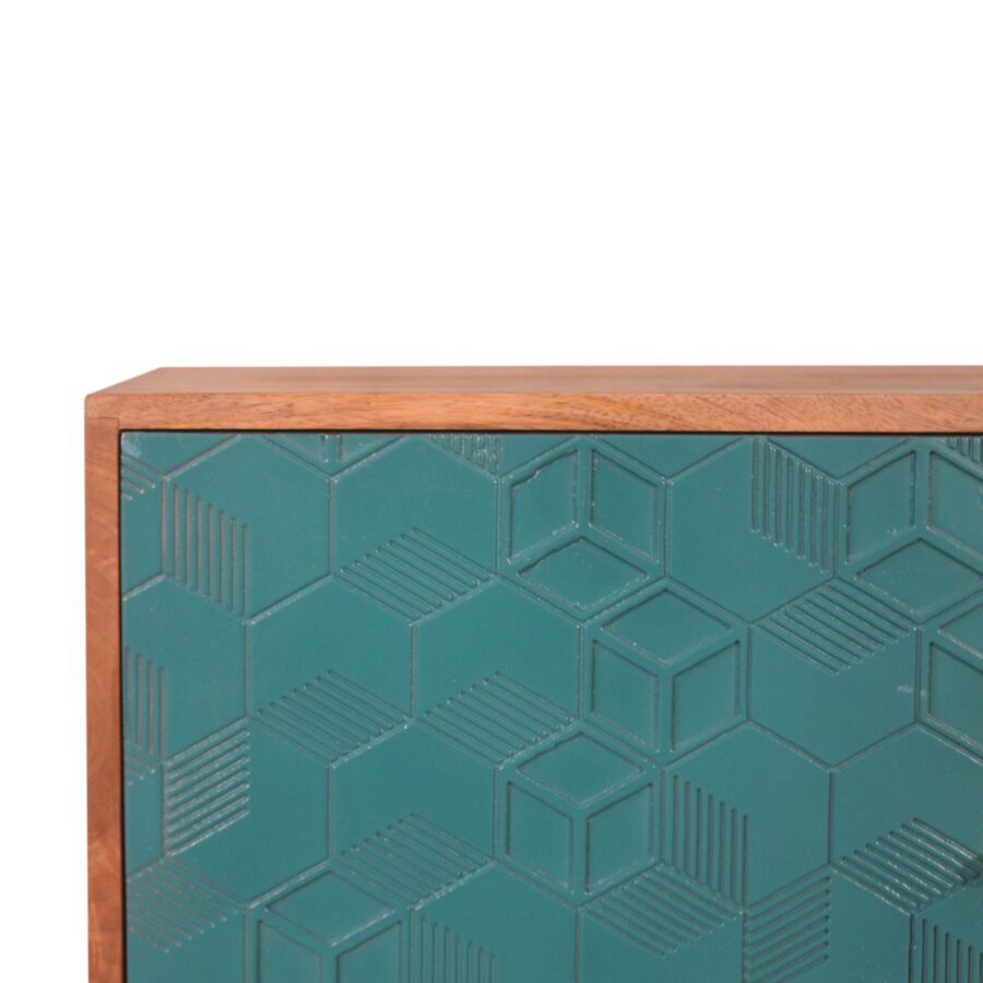 in1529 acadia teal cabinet with drawers