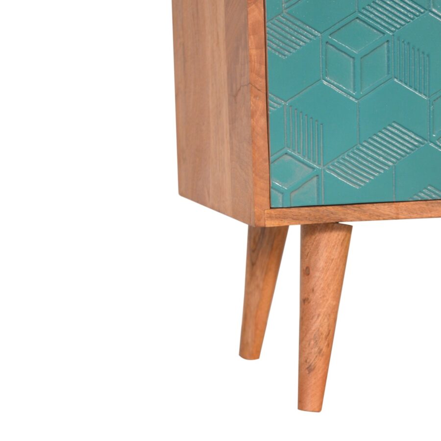 in1529 acadia teal cabinet with drawers