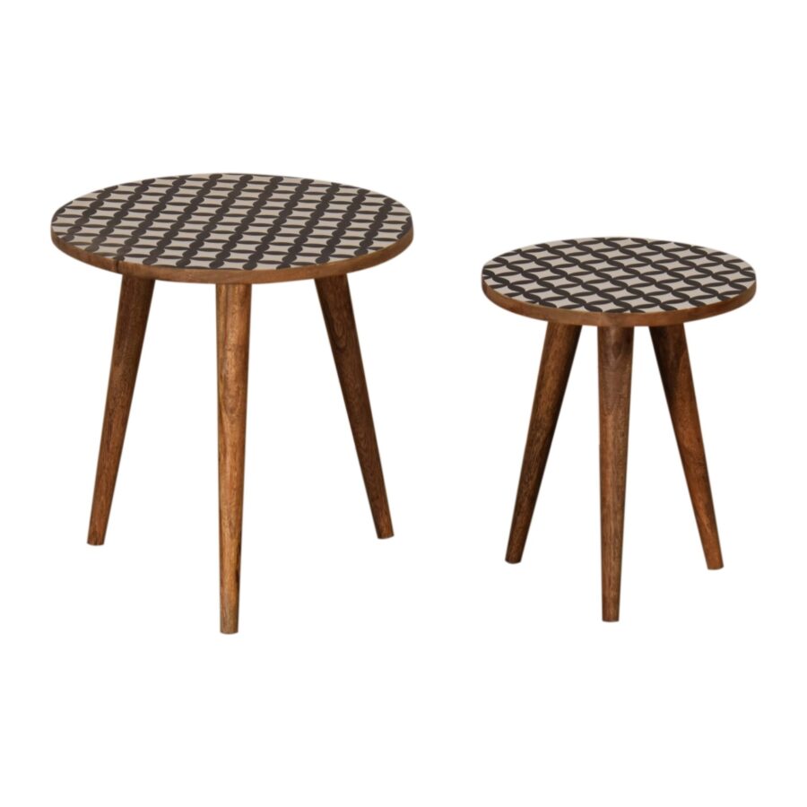 in1581 monochrome end table