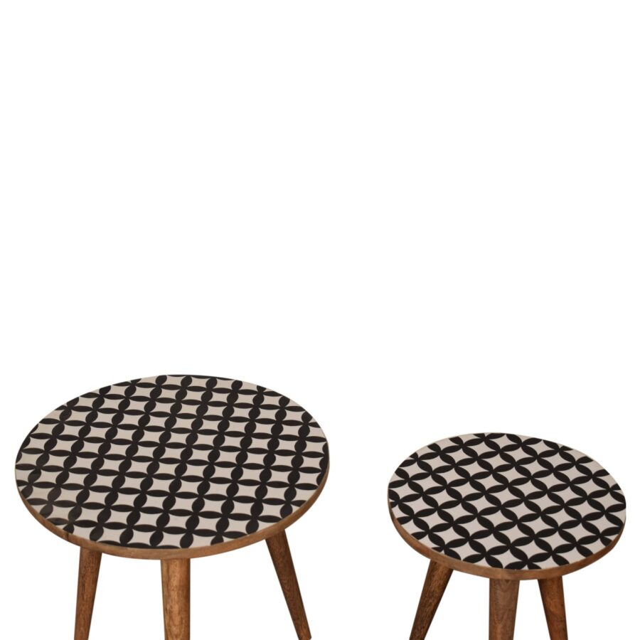 in1581 monochrome end table