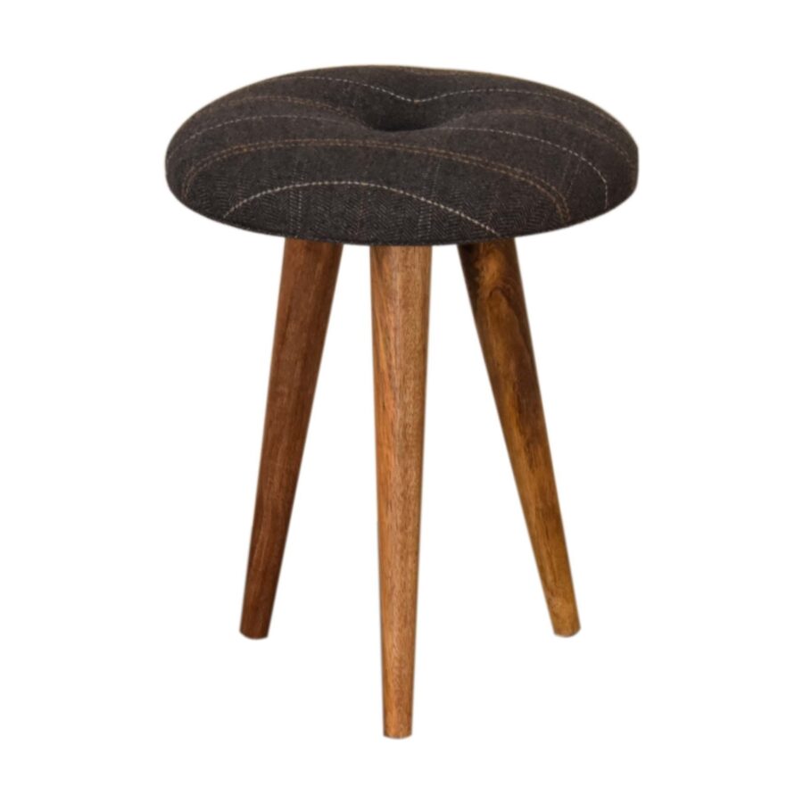 in1583 tweed patterned footstool