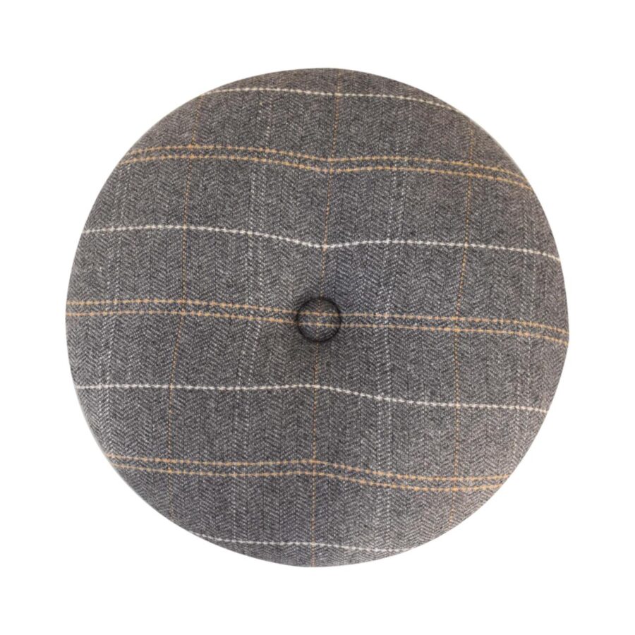 in1583 tweed patterned footstool