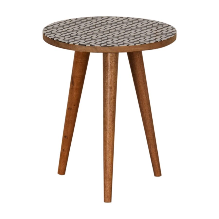 in1588 diamond print end table