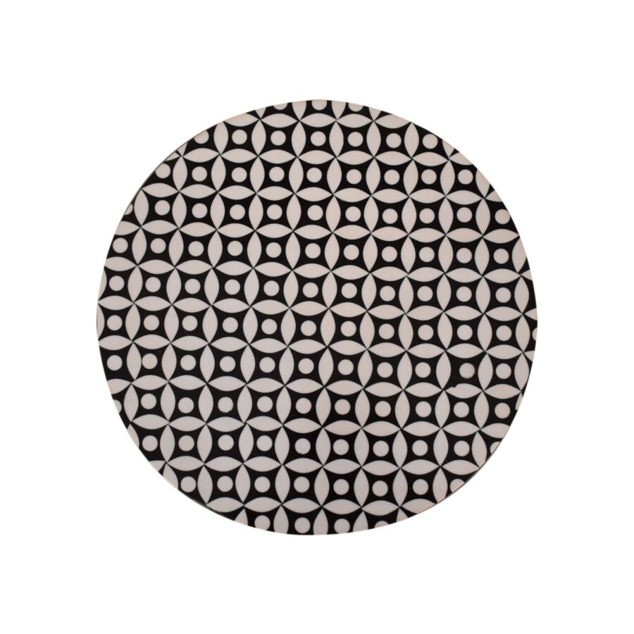 in1588 diamond print end table