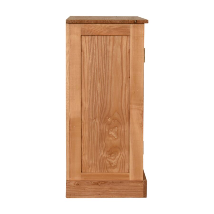 in1605 caged oak ish cabinet