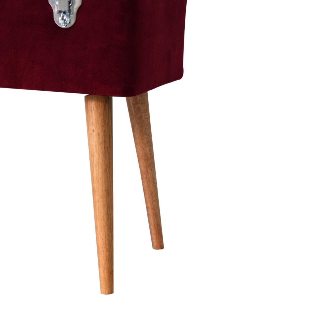 in1672 wine velvet nordic style storage bench