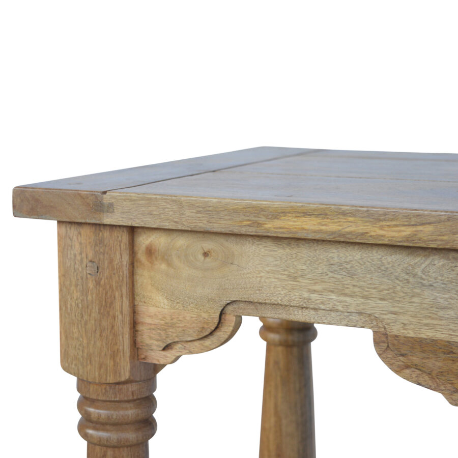 end table with turned legs