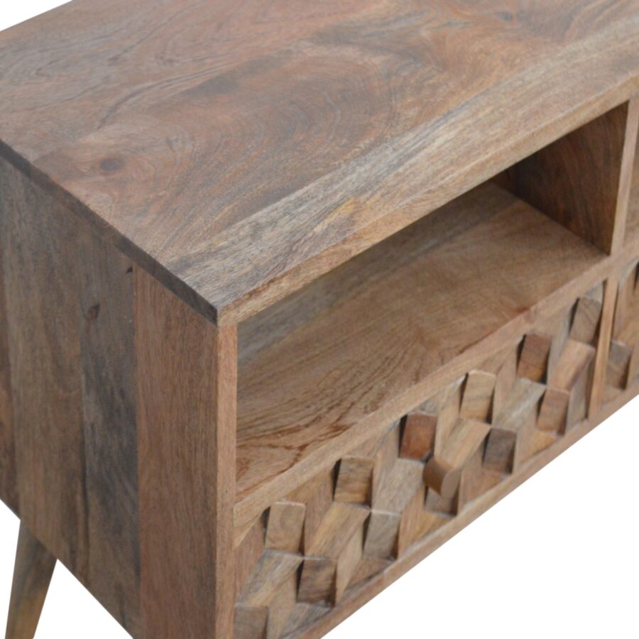 in698 cube carved tv unit