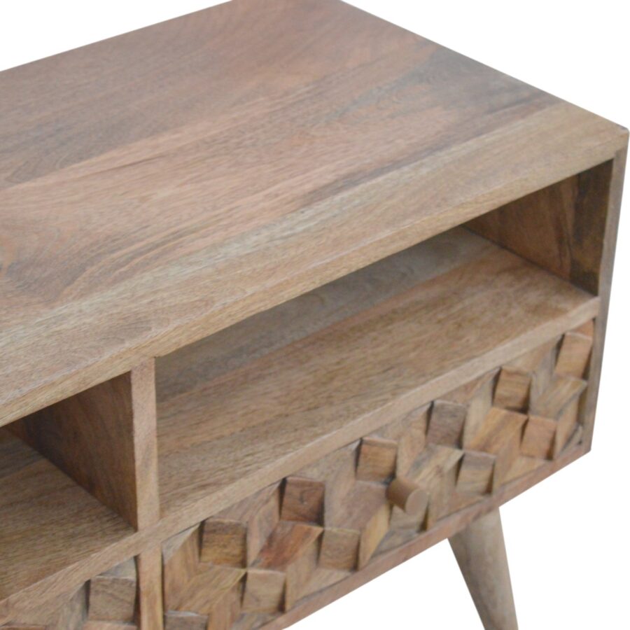 in698 cube carved tv unit
