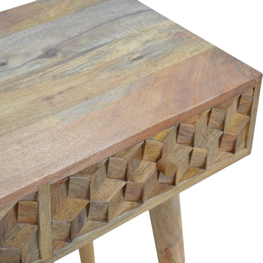 in700 cube carved console table