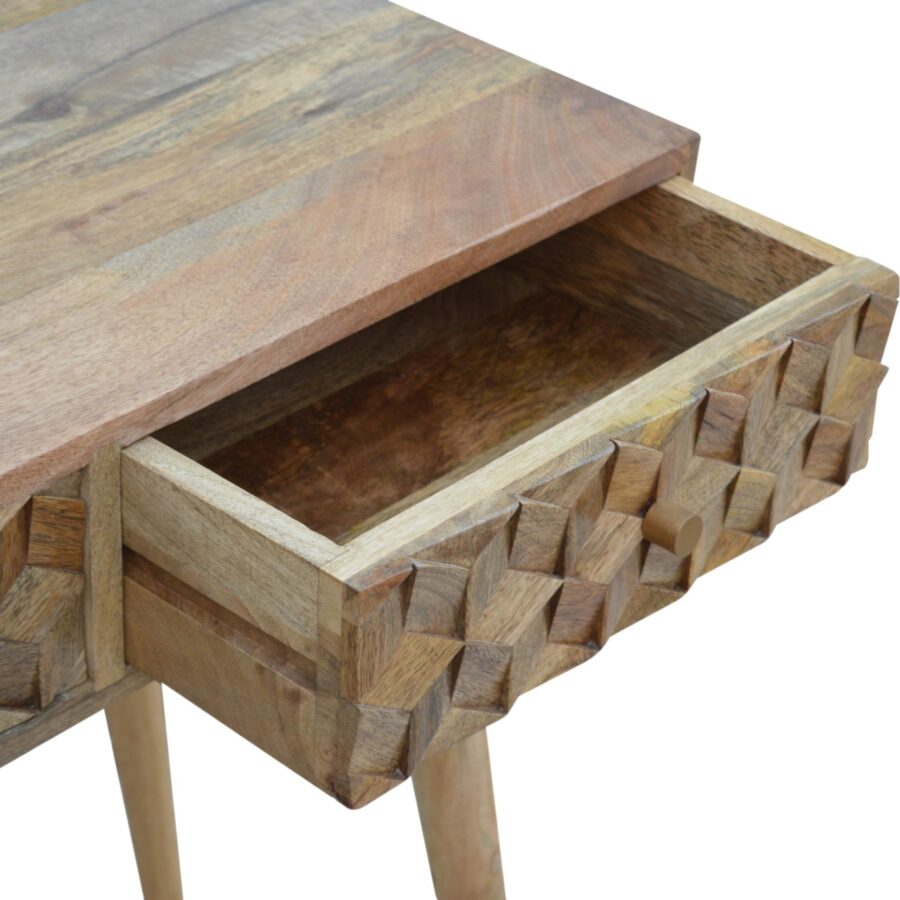 in700 cube carved console table