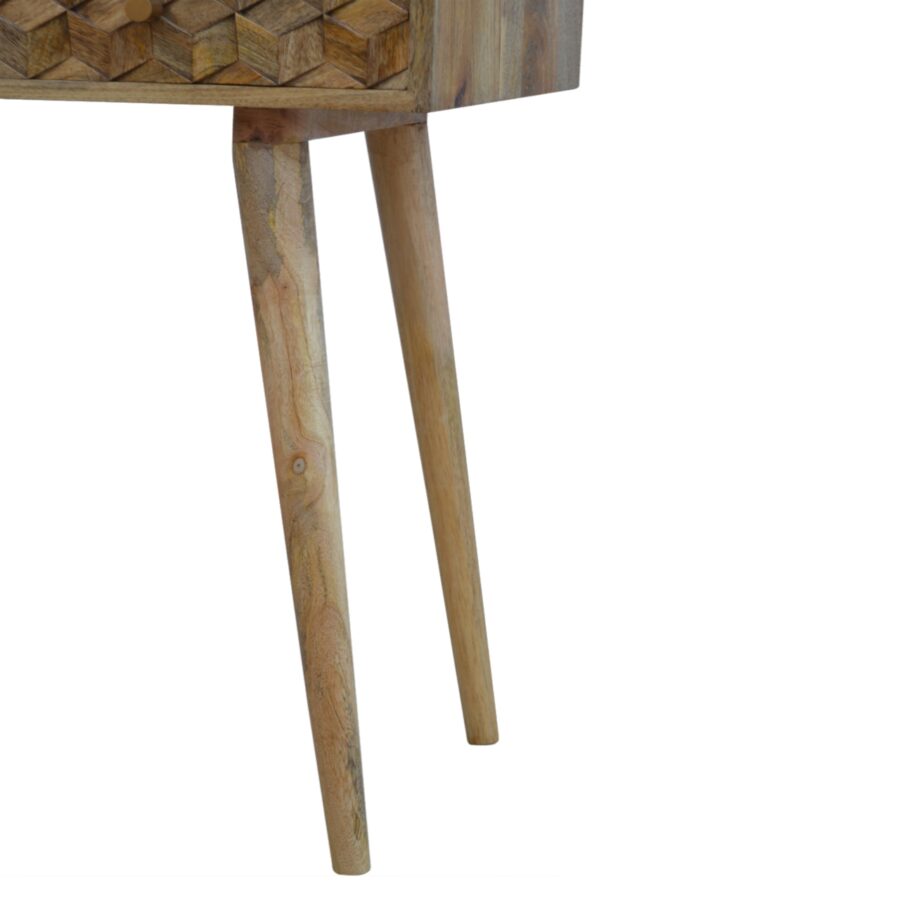 in700 cube carved console table