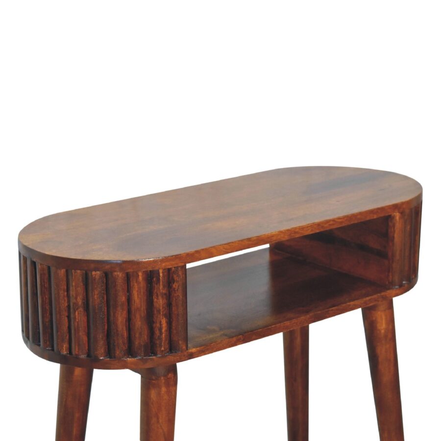 in3596 stripe chestnut writing desk