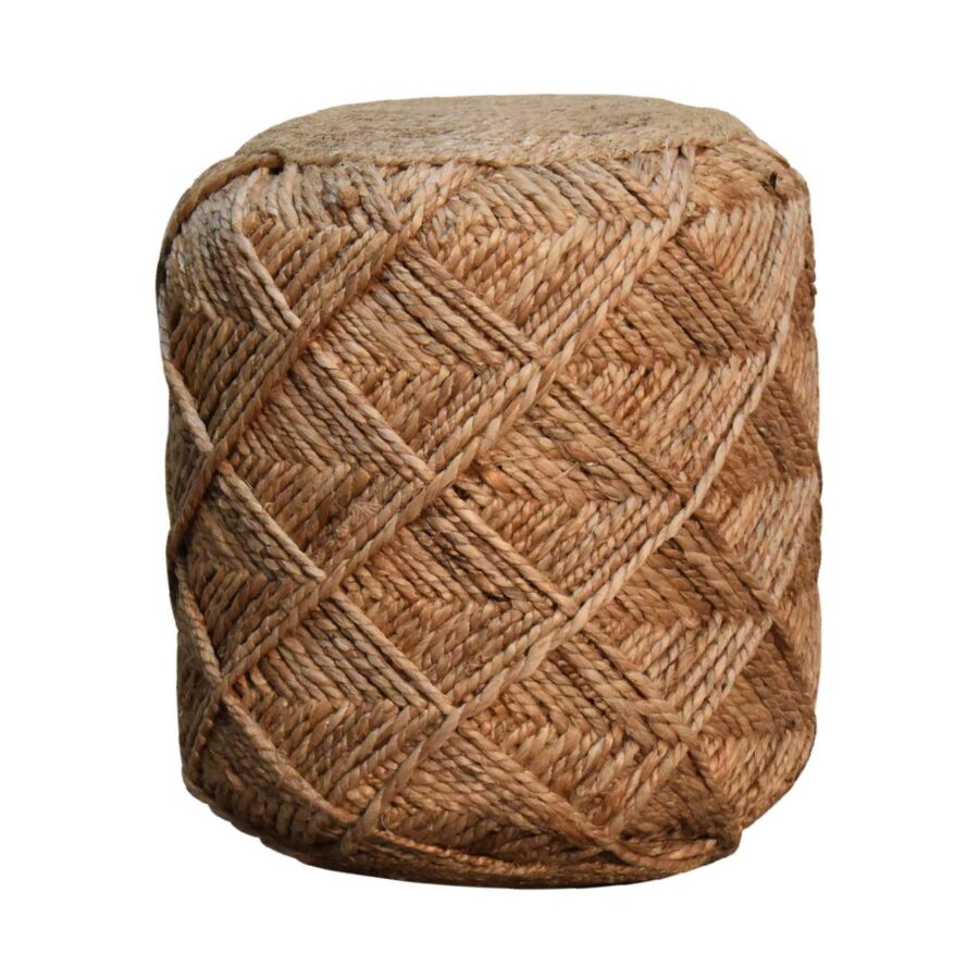 Jute twine spool isolated on white background.