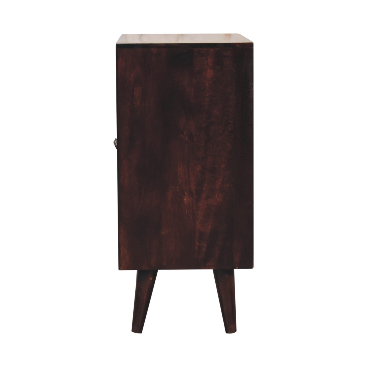 Mini Pineapple Carved Light Walnut Cabinet - Image 9