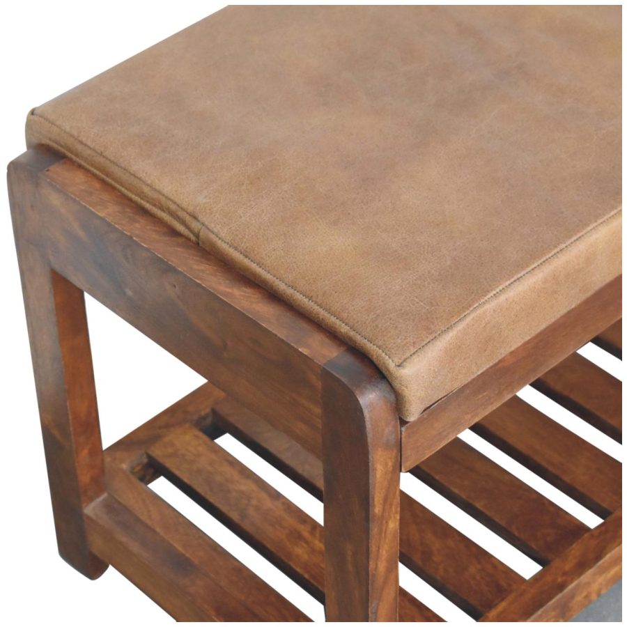 Buffalo Slatted Hallway Bench - Image 6