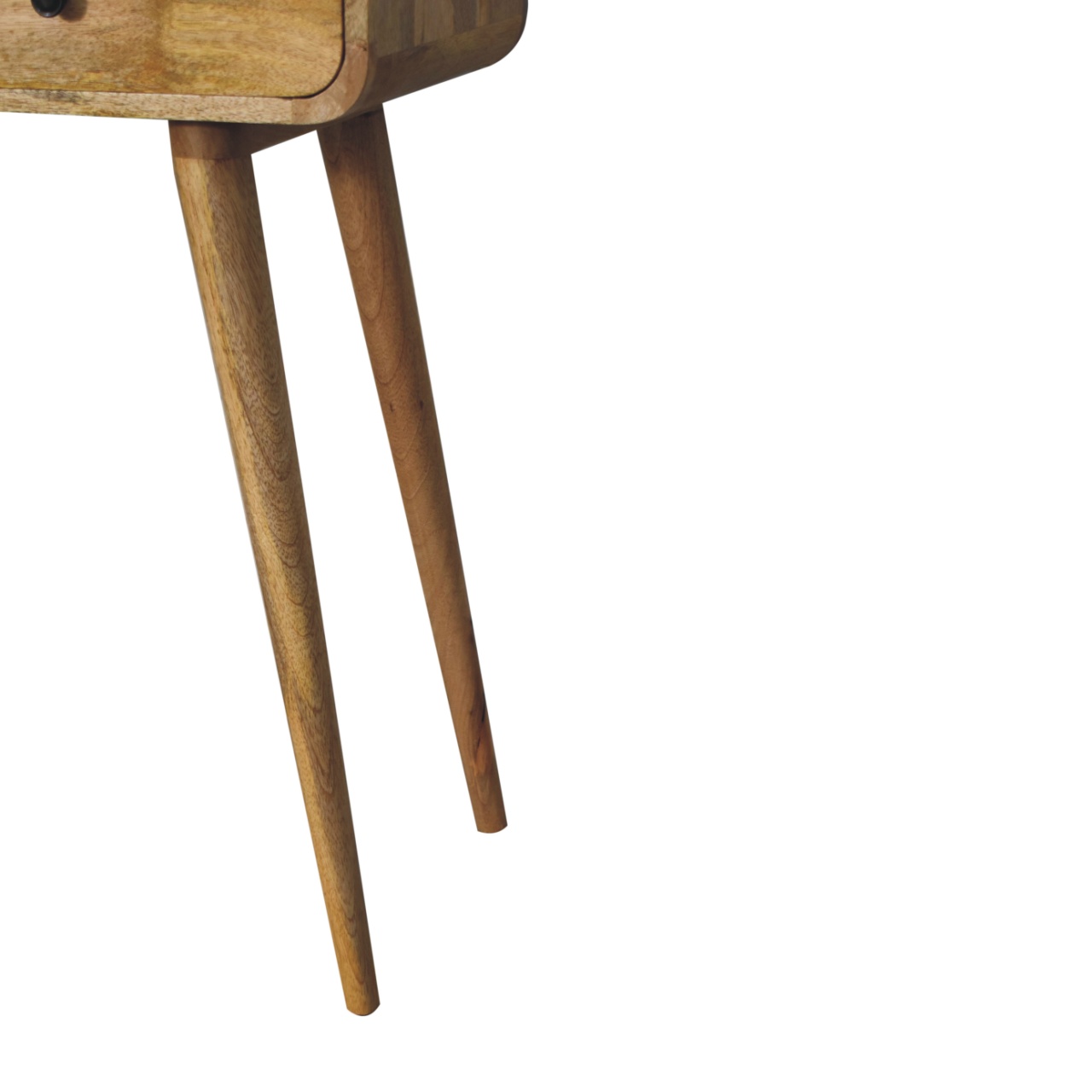 Oak-ish Curved Hallway Table - Image 8