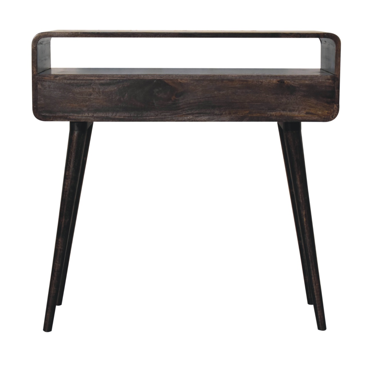 Curved Oak-ish Console Table - Image 10