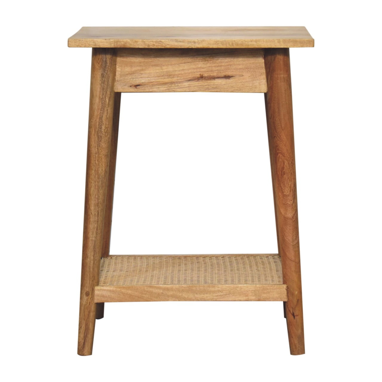 Woven Solid Wood End Table - Image 10