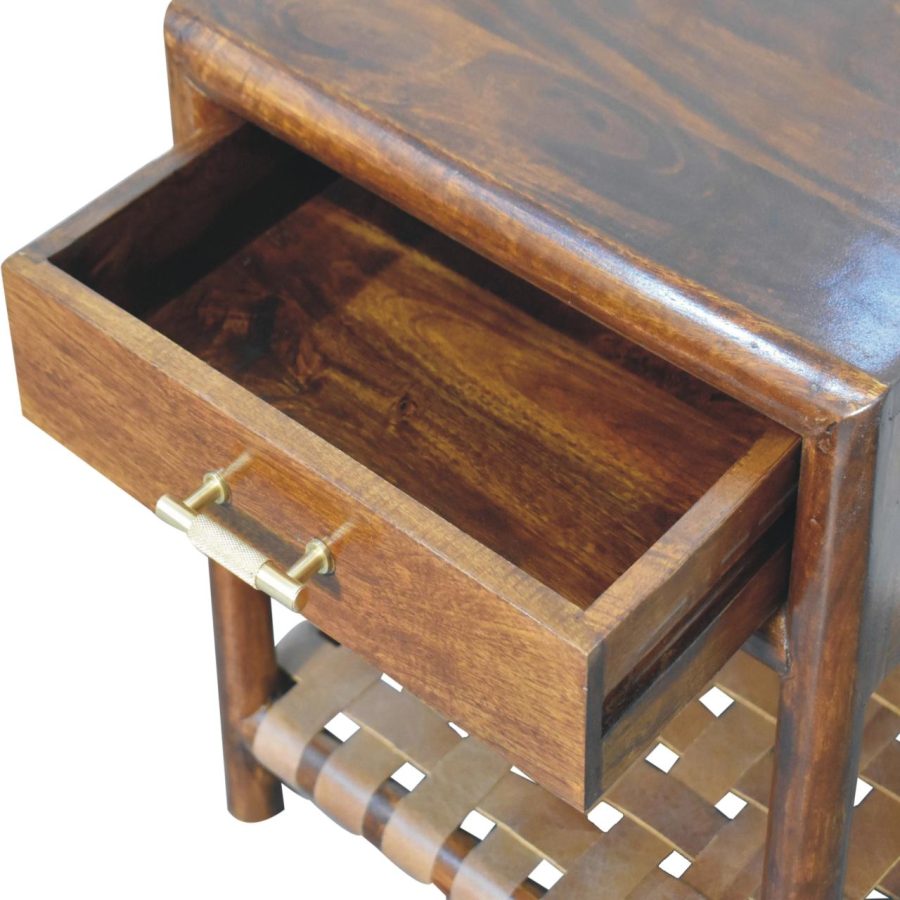 Chestnut T-Bar Bedside - Image 7