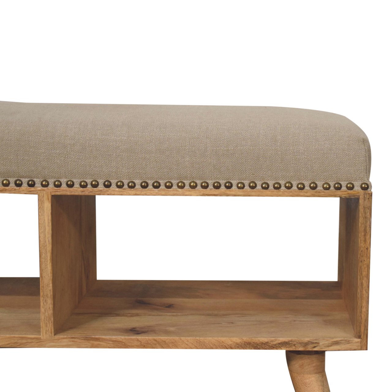 Studded Linen Open Bench - Image 5